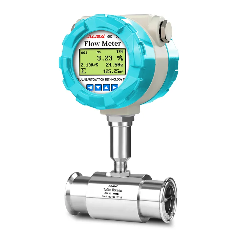 clamp turbine flow meter for flow meter fluid