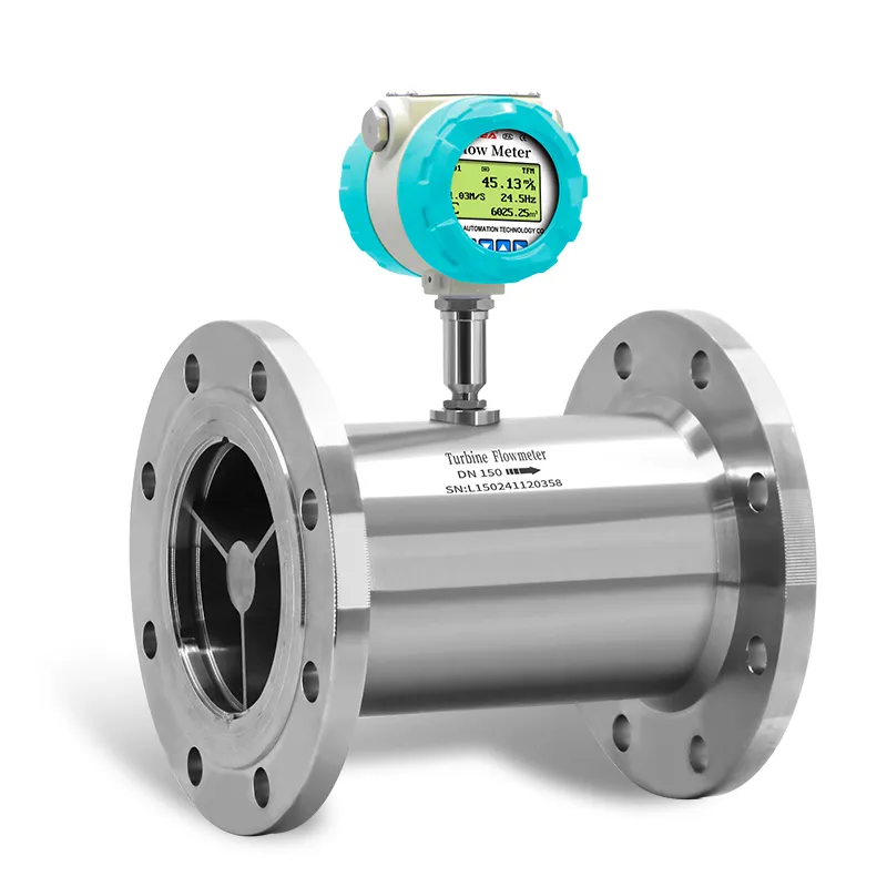 flange turbine flow meter for hplc chromatography analysis